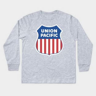 Union Pacific Railroad Proud Logo Kids Long Sleeve T-Shirt